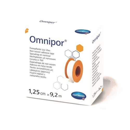 Пластырь Omnipor фиксирующий из нетканого для чувствительной кожи 1,25 см х 9,2 м в Аптека Классика