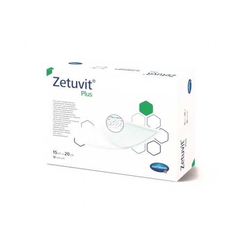 Повязка Zetuvit plus сорбционная стерильная с повышенной впитываемостью 15 х 20 см 10 шт. в Аптека Классика