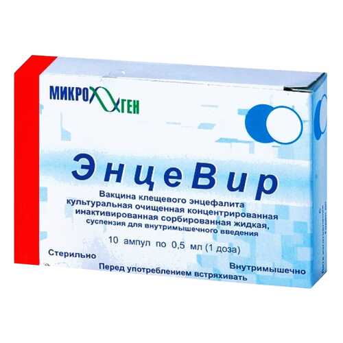 ЭнцеВир вакцина клещевого энцефалита суспензия для в/м введ.0,5 мл/доза амп.0,5 мл 10 шт. в Аптека Классика