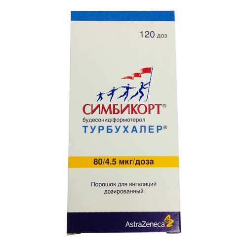 Симбикорт Турбухалер пор. для инг.доз.4,5мкг+80мкг/доза 120доз в Аптека Классика