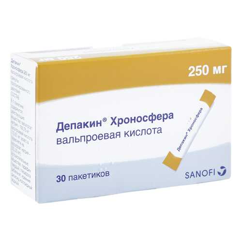 Депакин Хроносфера гранулы 250 мг 30 шт. в Аптека Классика