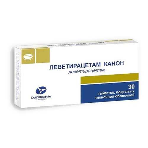 Леветирацетам-Канон таблетки, покрытые пленочной оболочкой 1000 мг 30 шт. в Аптека Классика