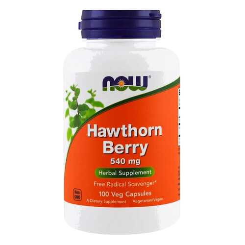 Для сердца и сосудов NOW Hawthorn Berry 540 мг 100 капсул в Аптека Классика