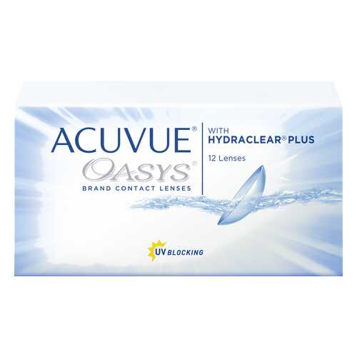 Контактные линзы Acuvue Oasys with Hydraclear Plus 12 линз R 8,4 -10,00 в Аптека Классика