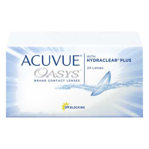 Контактные линзы Acuvue Oasys with Hydraclear Plus 24 линзы R 8,4 -0,75 в Аптека Классика