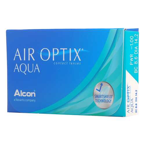 Контактные линзы Air Optix Aqua 6 линз R 8,6 -7,25 в Аптека Классика