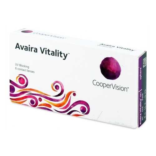 Контактные линзы Avaira Vitality 6 линз -0,25 в Аптека Классика