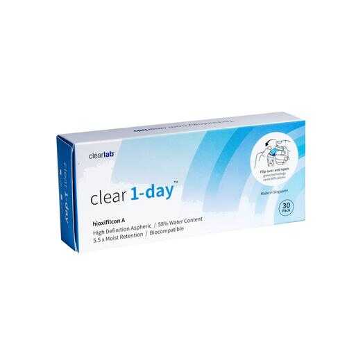 Контактные линзы ClearLab Clear 1-Day 30 линз R 8.7 -00,75 в Аптека Классика