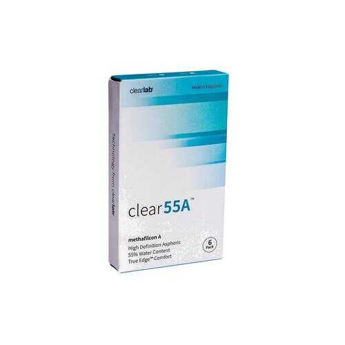 Контактные линзы ClearLab Clear 55 A 6 линз R 8.7 -01,00 в Аптека Классика