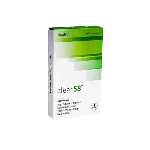 Контактные линзы ClearLab Clear 58 6 линз R 8.3 -03,50 в Аптека Классика