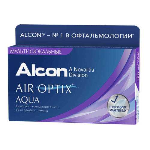 Контактные линзы Air Optix Aqua Multifocal 3 линзы high -0,50 в Аптека Классика