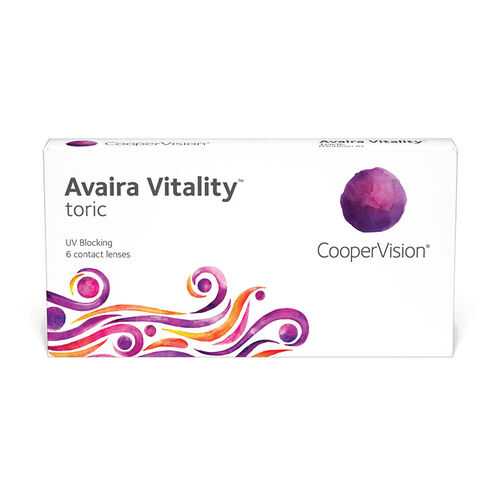 Линзы контактные CooperVision Avaira Vitality toric 6 шт. -10/1,25/150 в Аптека Классика