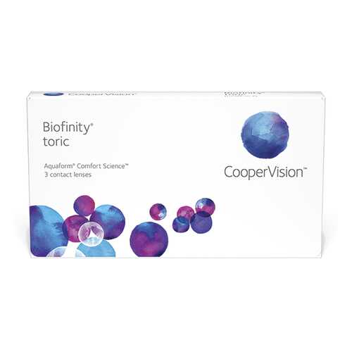 Линзы контактные CooperVision Biofinity Toric 3 шт. -1,5/1,25/100 в Аптека Классика