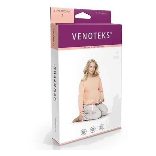 Колготки для беременных VENOTEKS COMFORT с микрофиброй 1 класс 1С402, бежевый, р.L в Аптека Классика