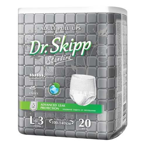 Белье впитывающее для взрослых Dr. Skipp Active Line размер L 100-140 см 20 шт. в Аптека Классика