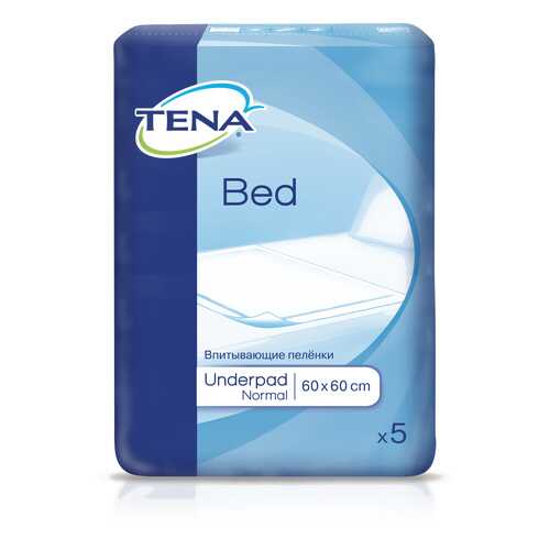 Пеленки Tena Bed Underpad Normal 60 х 60 5 шт. в Аптека Классика