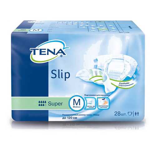 Подгузники для взрослых Tena Slip Super M дышащие 28 шт. в Аптека Классика