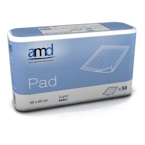 Впитывающие пеленки AMD PAD SUPER 60*60 №30 в Аптека Классика