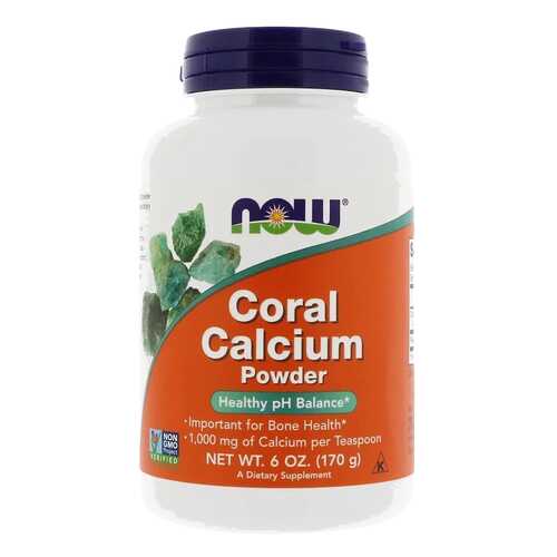 Кальций NOW Coral Calcium Powder 170 г в Аптека Классика