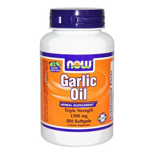 Другие масла и жиры NOW Garlic Oil 250 капс. в Аптека Классика