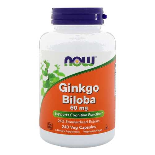 Многокомпонентный препарат NOW Ginkgo Biloba 240 капс. нейтральный в Аптека Классика