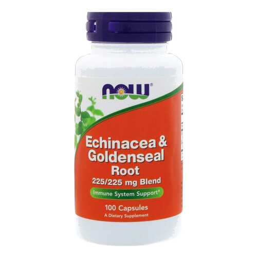 Добавка для иммунитета NOW Echinacea & Goldenseal Root Blend 100 капс. в Аптека Классика