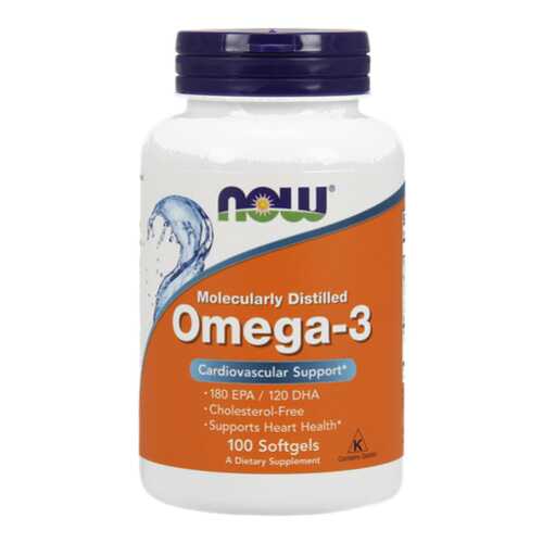 NOW Omega-3 1000 100 капсул в Аптека Классика