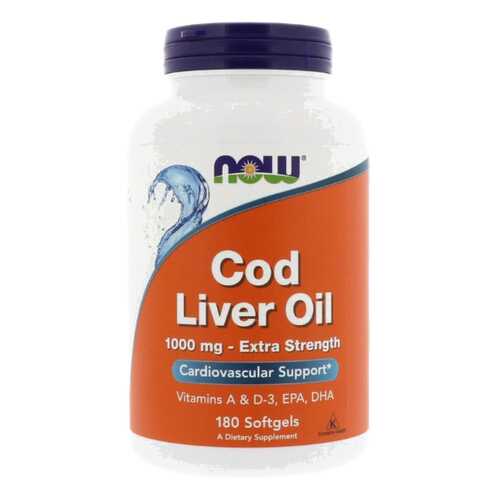 Omega 3 NOW Cod Liver Oil 180 капс. в Аптека Классика